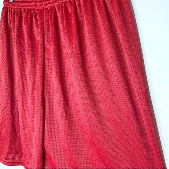Nike Red Mesh Basketball Athleisure Y2K Shorts L - Picture 2 of 8